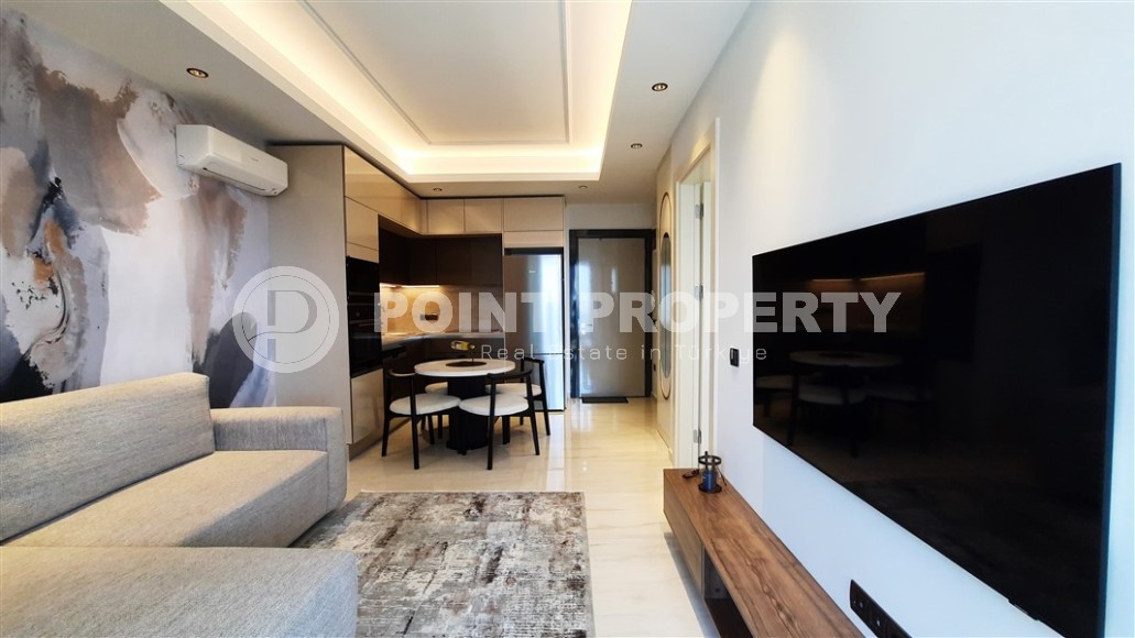 Уютная квартира с видом на море и инфраструктурный комплекс в Махмутларе, Алания.-id-8141-фото-5