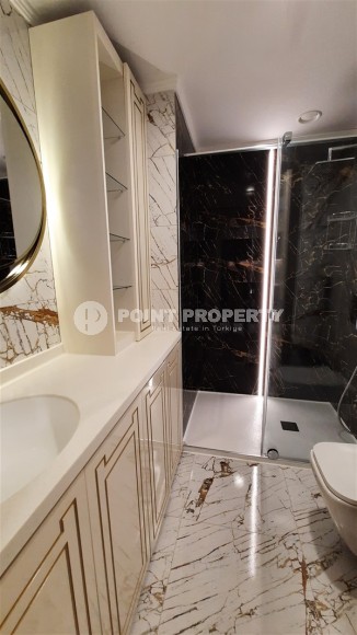 Уютная квартира с видом на море и инфраструктурный комплекс в Махмутларе, Алания.-id-8141-фото-10