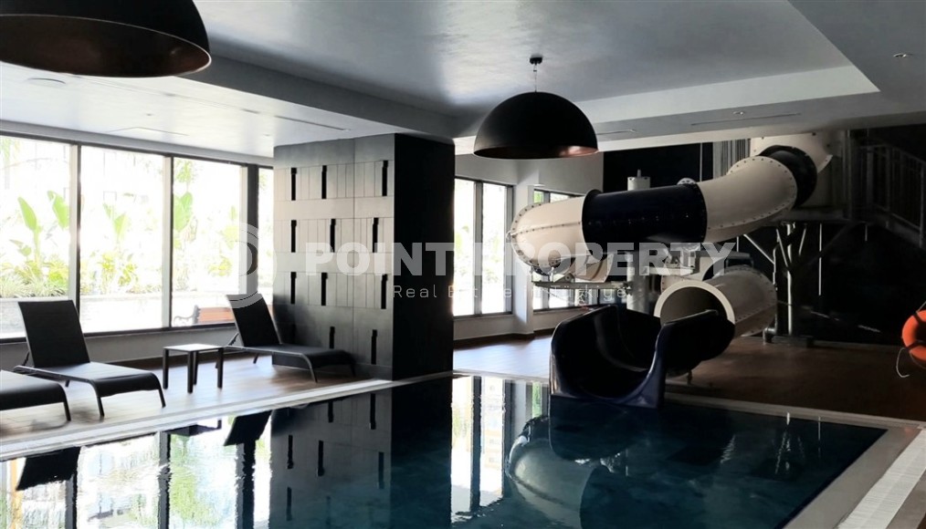 Уютная квартира с видом на море и инфраструктурный комплекс в Махмутларе, Алания.-id-8141-фото-12