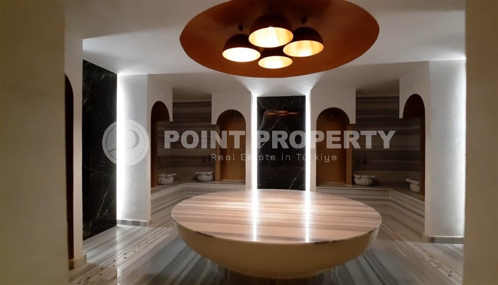 Уютная квартира с видом на море и инфраструктурный комплекс в Махмутларе, Алания.-id-8141-фото-13