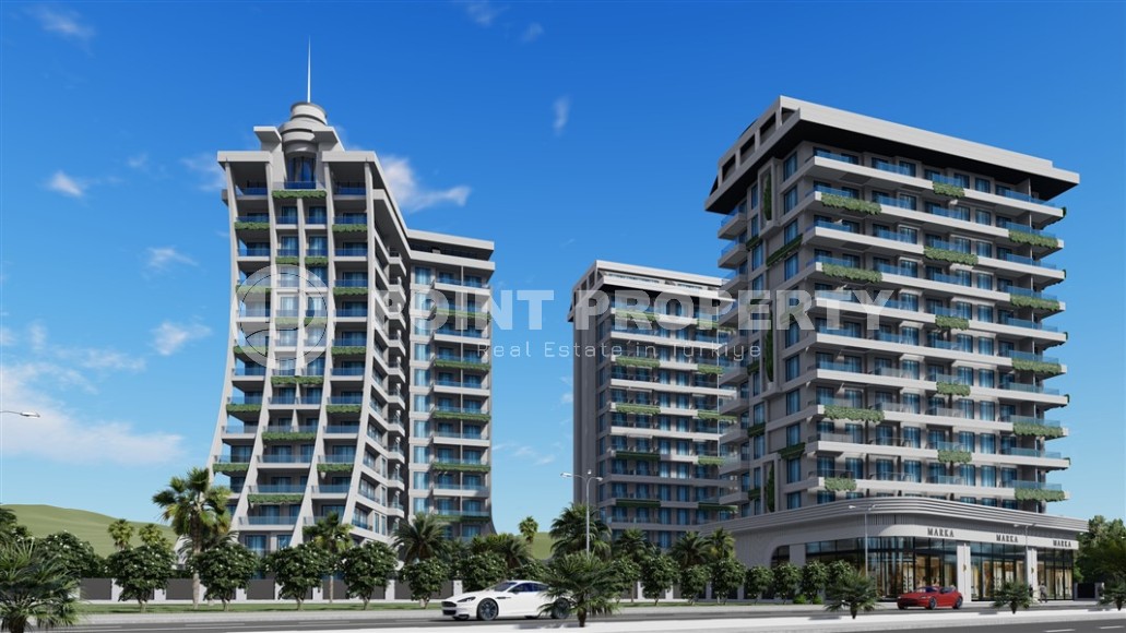 Новая квартира 1+1 в современном жилом комплексе на 9-м этаже в Махмутларе-id-8162-фото-14