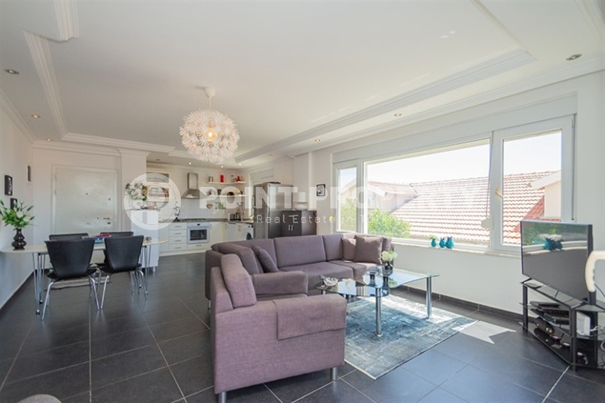 Роскошная квартира 2+1 с собственным садом и видом на море в Конаклы-id-8177-фото-4