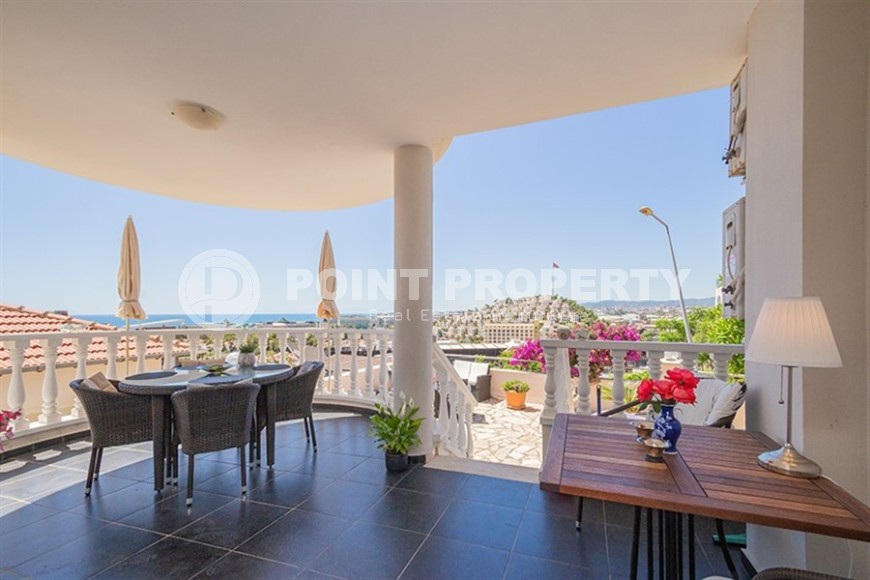 Роскошная квартира 2+1 с собственным садом и видом на море в Конаклы-id-8177-фото-12