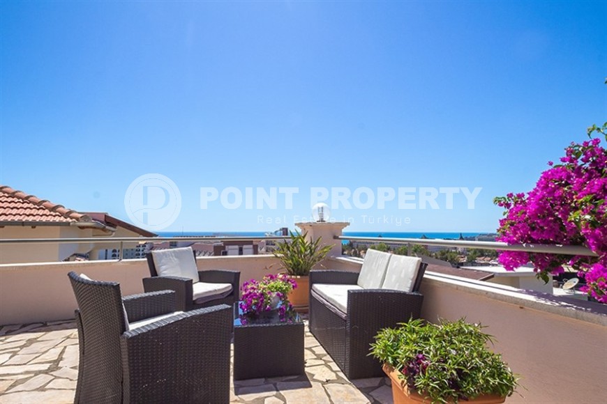 Роскошная квартира 2+1 с собственным садом и видом на море в Конаклы-id-8177-фото-15