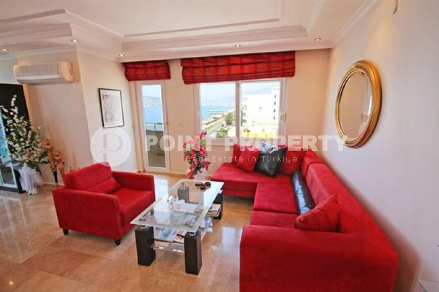 Пентхаус с тремя спальнями, 230м², с видом на Аланийскую крепость в центре района Тосмур, Алания-id-1640-фото-4