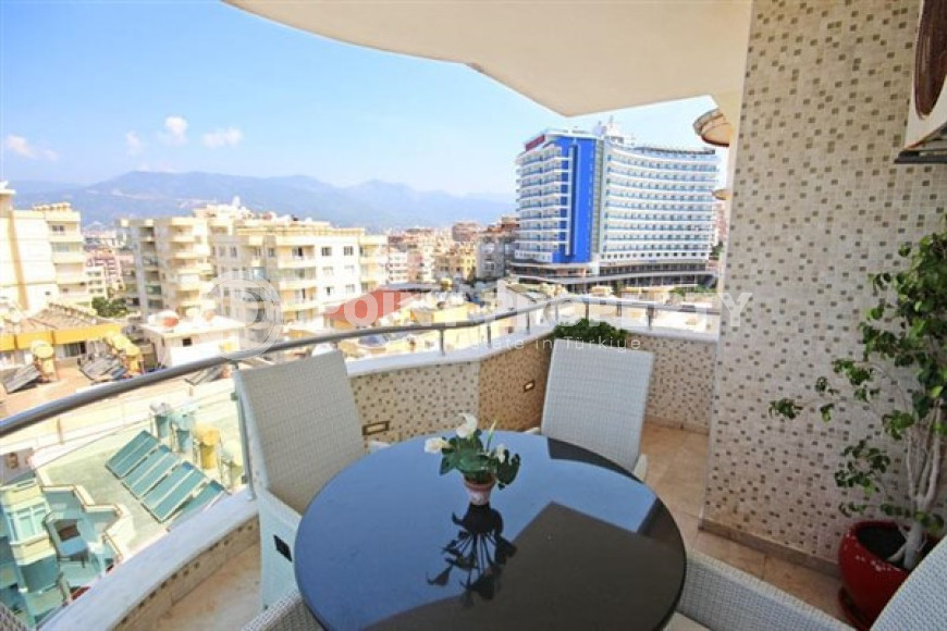 Пентхаус с тремя спальнями, 230м², с видом на Аланийскую крепость в центре района Тосмур, Алания-id-1640-фото-17