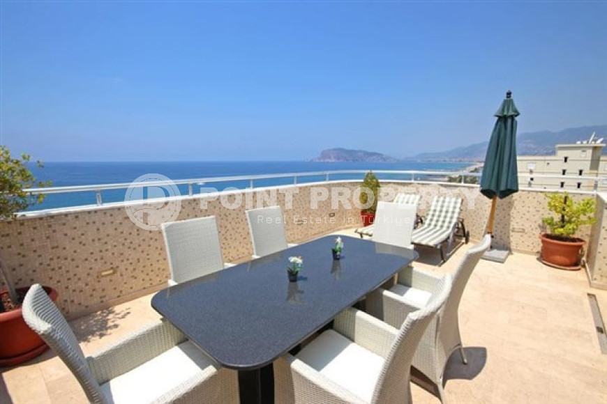 Пентхаус с тремя спальнями, 230м², с видом на Аланийскую крепость в центре района Тосмур, Алания-id-1640-фото-30