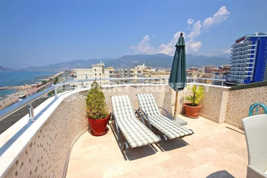 Пентхаус с тремя спальнями, 230м², с видом на Аланийскую крепость в центре района Тосмур, Алания-id-1640-фото-31