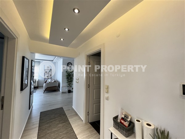 Stylish three-room apartment, 110m², with sea views in Avsallar area, Alanya, 900m from the sea-id-1641-photo-11