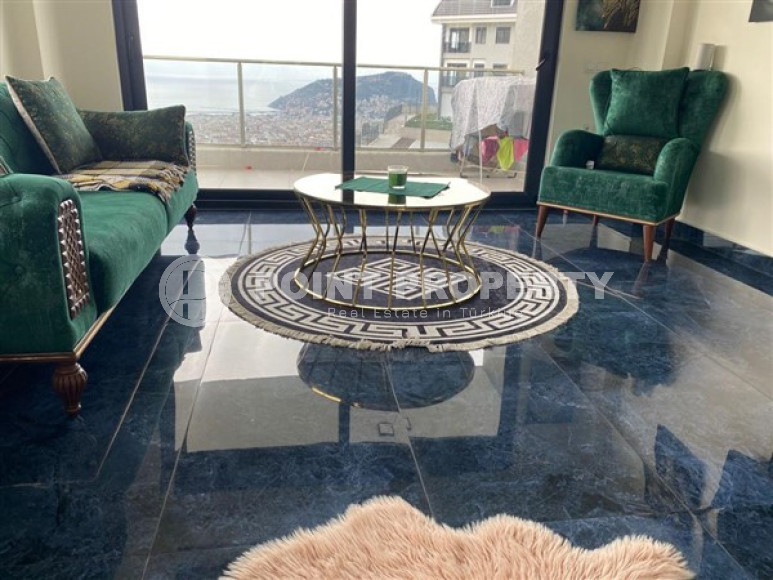 Фешенебельный дуплекс с тремя спалоьнями,225м², с потрясающими видами в районе Алании Тепе-id-1642-фото-19