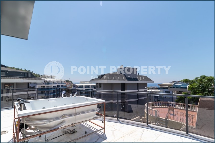 Роскошная вилла-дуплекс с террасой в живописном районе Каргыджак!-id-8239-фото-17