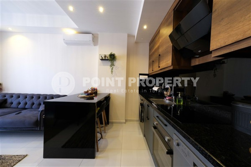 Стильная квартира 1+1, 55м², с видом на горы Торос в новом элитном комплексе в Махмутларе, Алания-id-1649-фото-6