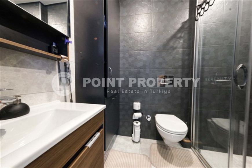 Стильная квартира 1+1, 55м², с видом на горы Торос в новом элитном комплексе в Махмутларе, Алания-id-1649-фото-9