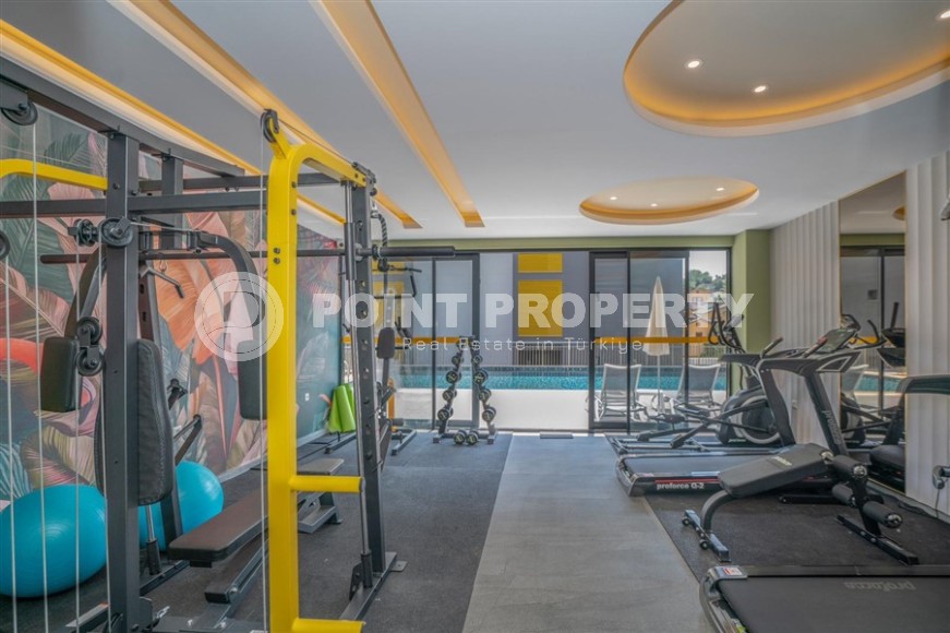 Квартира с одной спальней,50м², в комплексе премиум класса в 500м от моря в районе Кестель, Алания-id-1625-фото-12