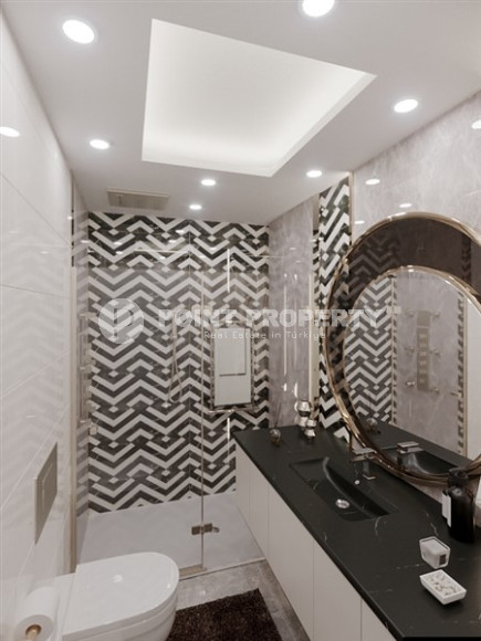 Квартиры на продажу в жилом комплексе на этапе строительства в районе Махмутлар, в 2500 метрах от моря. Беспроцентная рассрочка. 47- 100 м2.-id-1092-фото-8