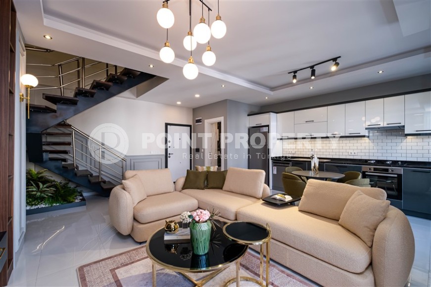 Меблированный пентхаус в районе Оба в элитном проекте-id-8284-фото-3