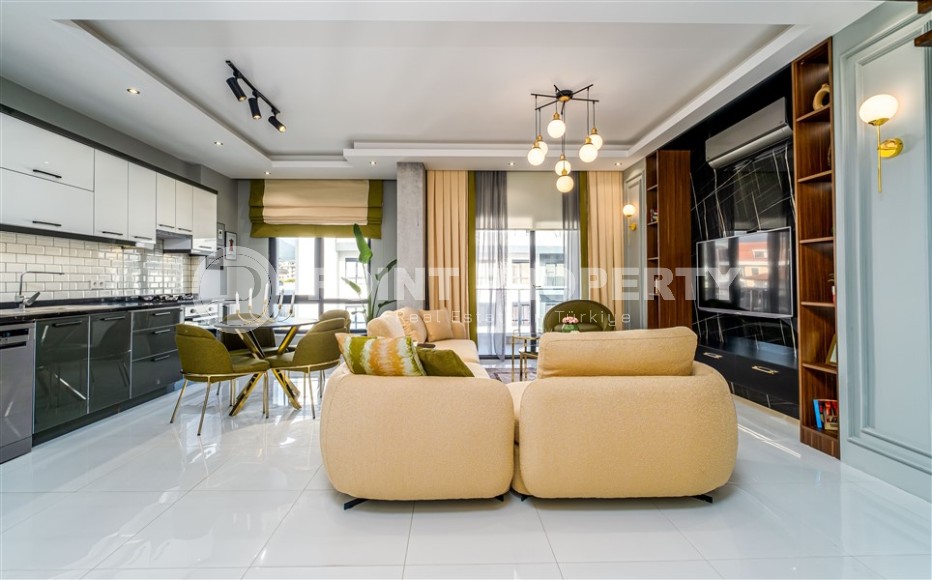 Меблированный пентхаус в районе Оба в элитном проекте-id-8284-фото-4