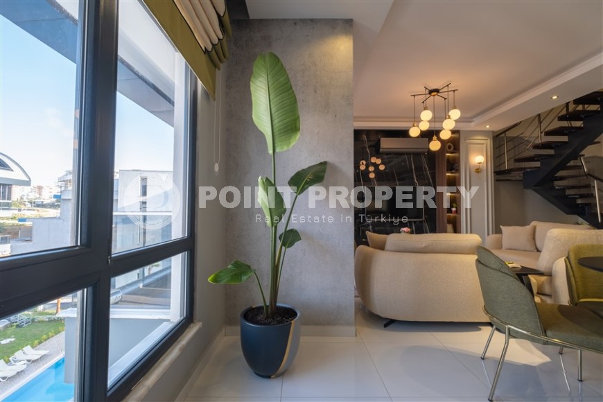 Меблированный пентхаус в районе Оба в элитном проекте-id-8284-фото-12