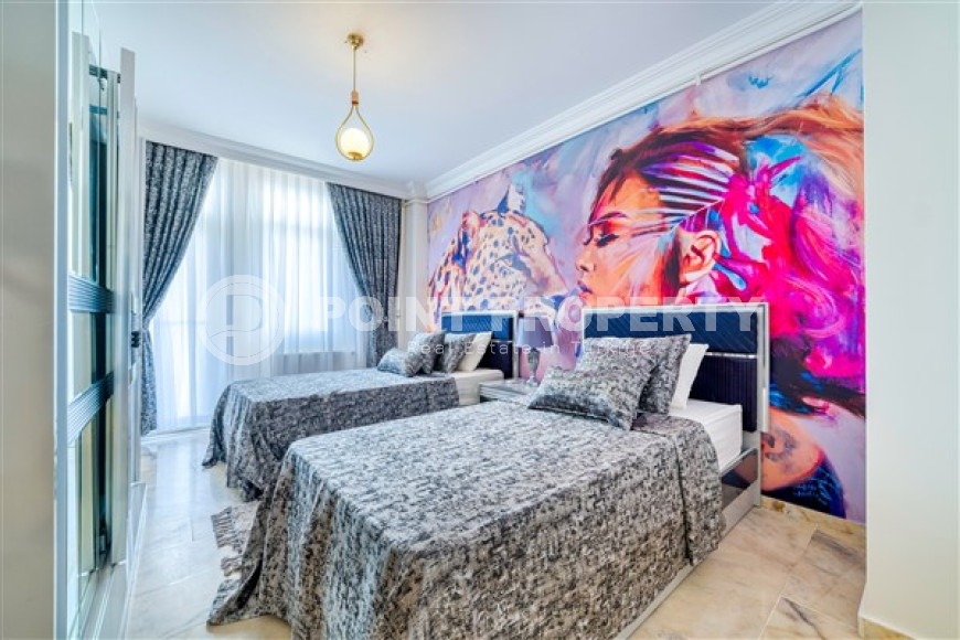 Ready to move in, 2+1 apartment, 125m² with designer interior with sea views in Mahmutlar, Alanya-id-1653-photo-17