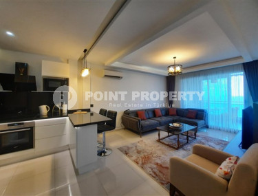 Видовая квартира с одной спальней, 70м², на первой береговой линии в элитном комплексе Каргыджака, Аланья-id-1654-фото-3