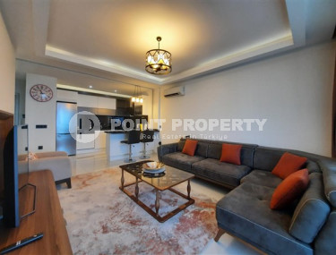 Видовая квартира с одной спальней, 70м², на первой береговой линии в элитном комплексе Каргыджака, Аланья-id-1654-фото-4