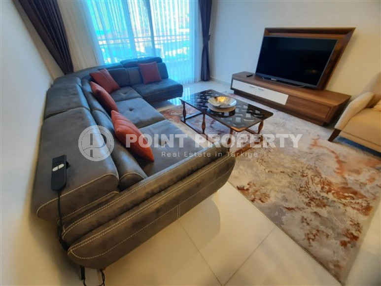 Видовая квартира с одной спальней, 70м², на первой береговой линии в элитном комплексе Каргыджака, Аланья-id-1654-фото-6