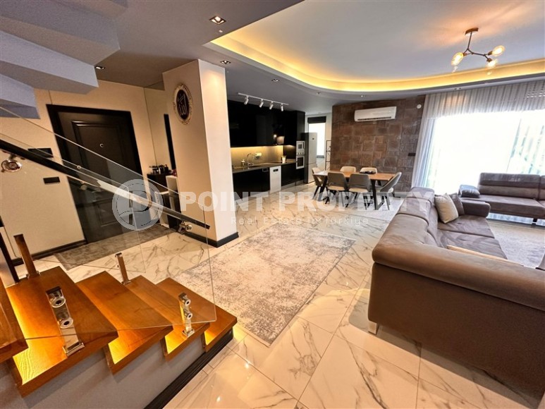 Двухуровневая квартира 2+1 с шикарным собственным садом в 100 м от Средиземного моря!-id-8310-фото-11