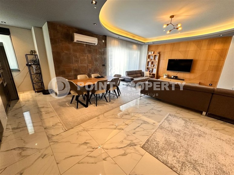 Двухуровневая квартира 2+1 с шикарным собственным садом в 100 м от Средиземного моря!-id-8310-фото-7