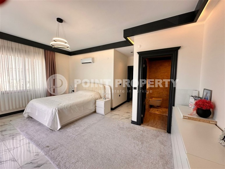 Двухуровневая квартира 2+1 с шикарным собственным садом в 100 м от Средиземного моря!-id-8310-фото-13