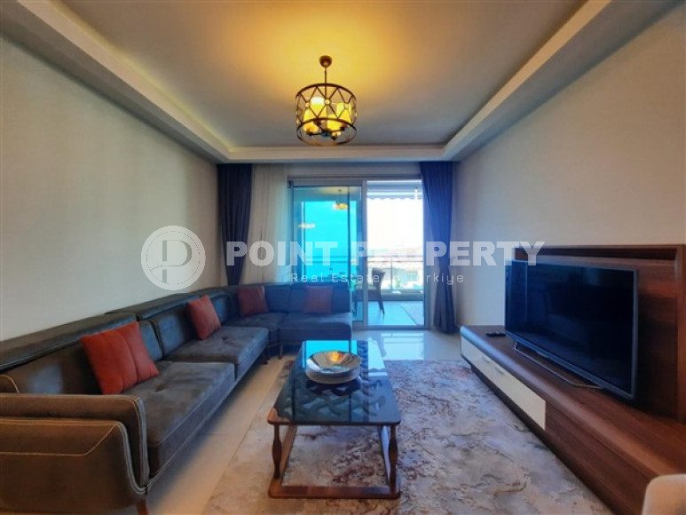 Видовая квартира с одной спальней, 70м², на первой береговой линии в элитном комплексе Каргыджака, Аланья-id-1654-фото-7