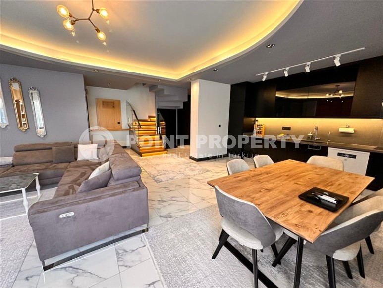 Двухуровневая квартира 2+1 с шикарным собственным садом в 100 м от Средиземного моря!-id-8310-фото-8