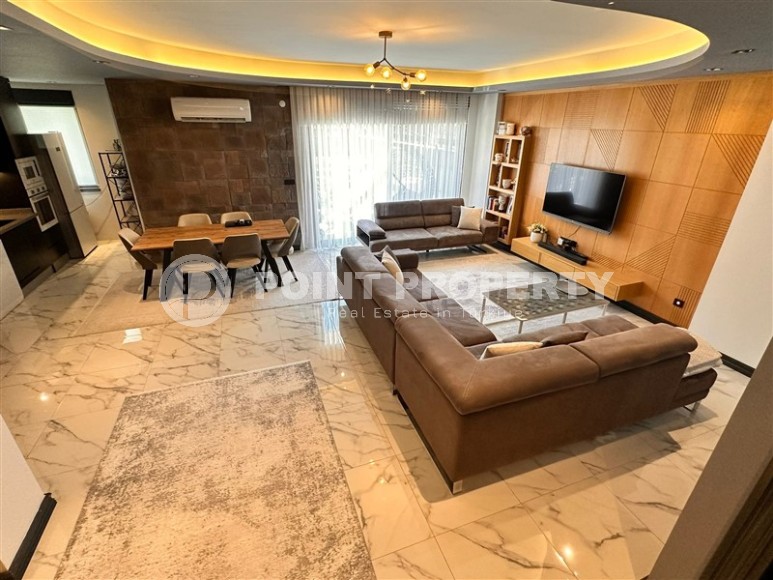 Двухуровневая квартира 2+1 с шикарным собственным садом в 100 м от Средиземного моря!-id-8310-фото-6