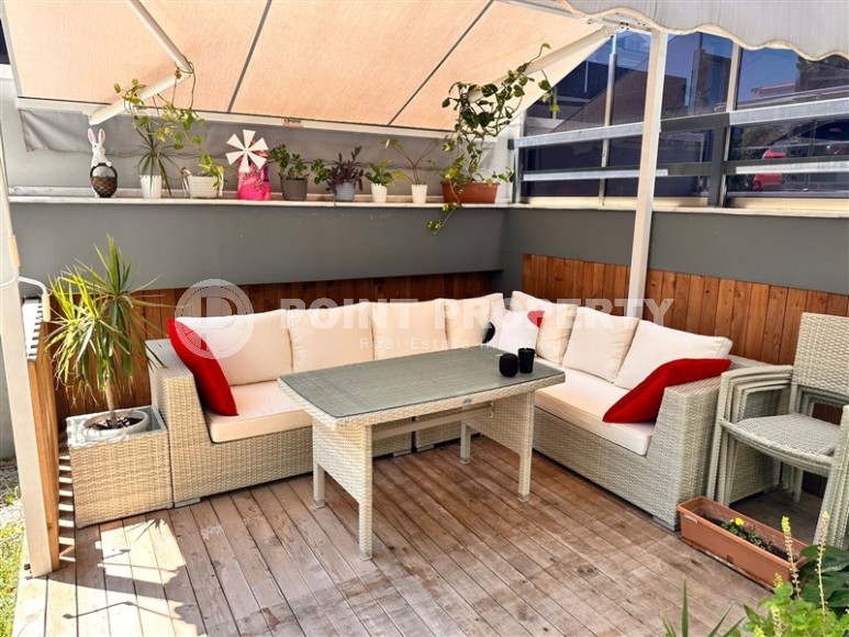 Двухуровневая квартира 2+1 с шикарным собственным садом в 100 м от Средиземного моря!-id-8310-фото-3