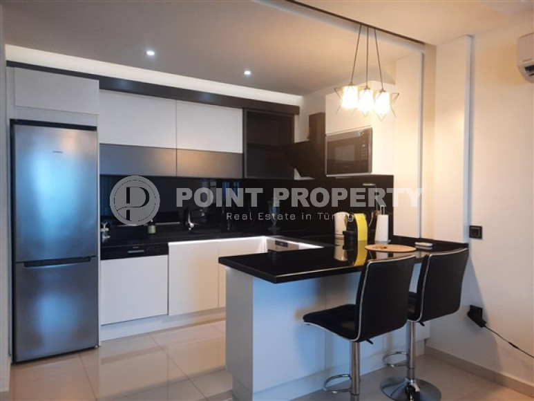 Видовая квартира с одной спальней, 70м², на первой береговой линии в элитном комплексе Каргыджака, Аланья-id-1654-фото-9