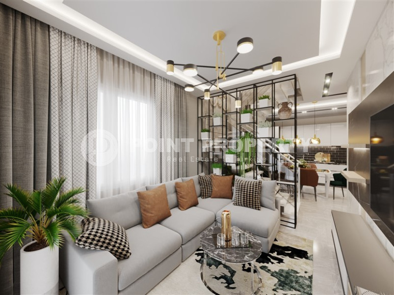 Квартиры на продажу в жилом комплексе на этапе строительства в районе Махмутлар, в 2500 метрах от моря. Беспроцентная рассрочка. 47- 100 м2.-id-1092-фото-18