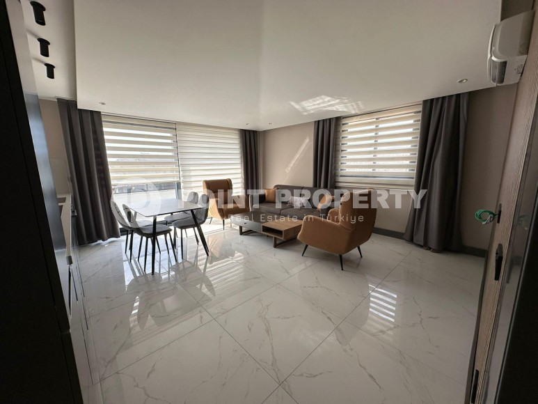 Квартира 2+1 с шикарным видом на море и крепость Алании!-id-8008-фото-4