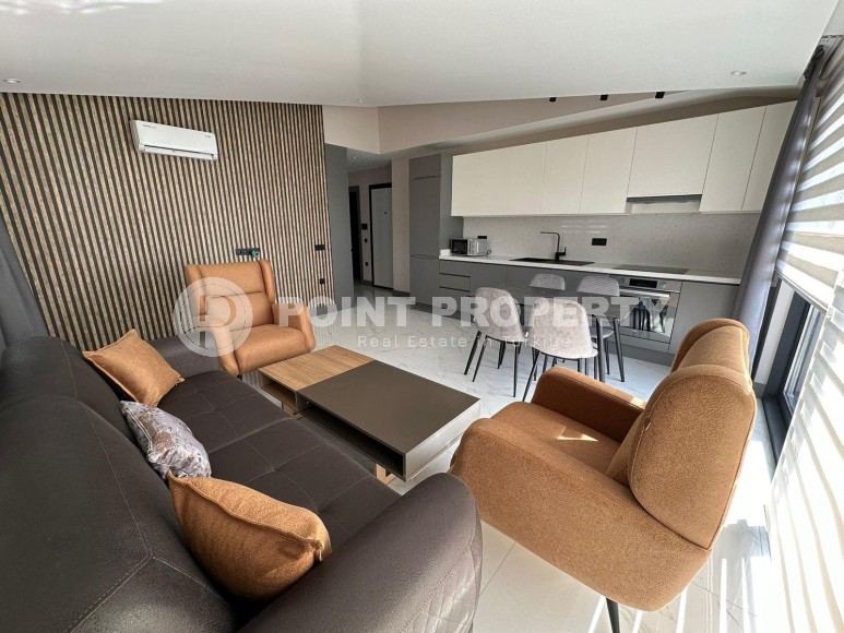 Квартира 2+1 с шикарным видом на море и крепость Алании!-id-8008-фото-5