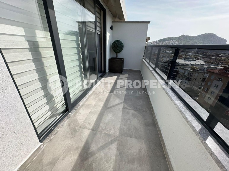 Квартира 2+1 с шикарным видом на море и крепость Алании!-id-8008-фото-14