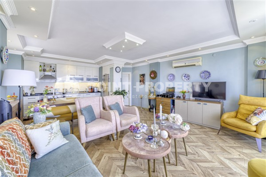 Трехкомнатная квартира, 115м², с дизайнерским интерьером в районе Алании Демирташ-id-1655-фото-7