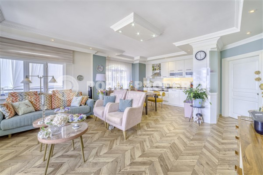 Трехкомнатная квартира, 115м², с дизайнерским интерьером в районе Алании Демирташ-id-1655-фото-8