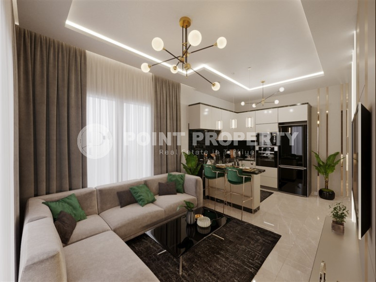 Квартиры на продажу в жилом комплексе на этапе строительства в районе Махмутлар, в 2500 метрах от моря. Беспроцентная рассрочка. 47- 100 м2.-id-1092-фото-20