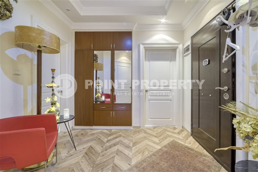 Трехкомнатная квартира, 115м², с дизайнерским интерьером в районе Алании Демирташ-id-1655-фото-17