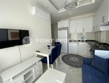 Меблированная двухкомнатная квартира 1+1, в новой резиденции в 250м от моря в районе Кестель, Алания-id-1662-фото-4