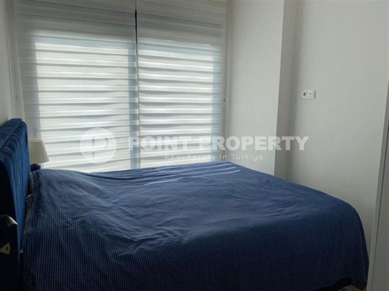 Меблированная двухкомнатная квартира 1+1, в новой резиденции в 250м от моря в районе Кестель, Алания-id-1662-фото-9