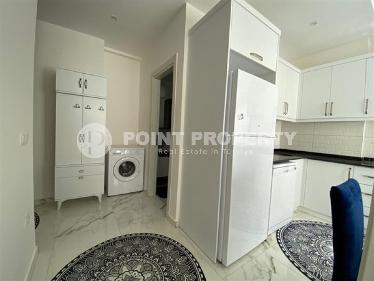 Меблированная двухкомнатная квартира 1+1, в новой резиденции в 250м от моря в районе Кестель, Алания-id-1662-фото-11