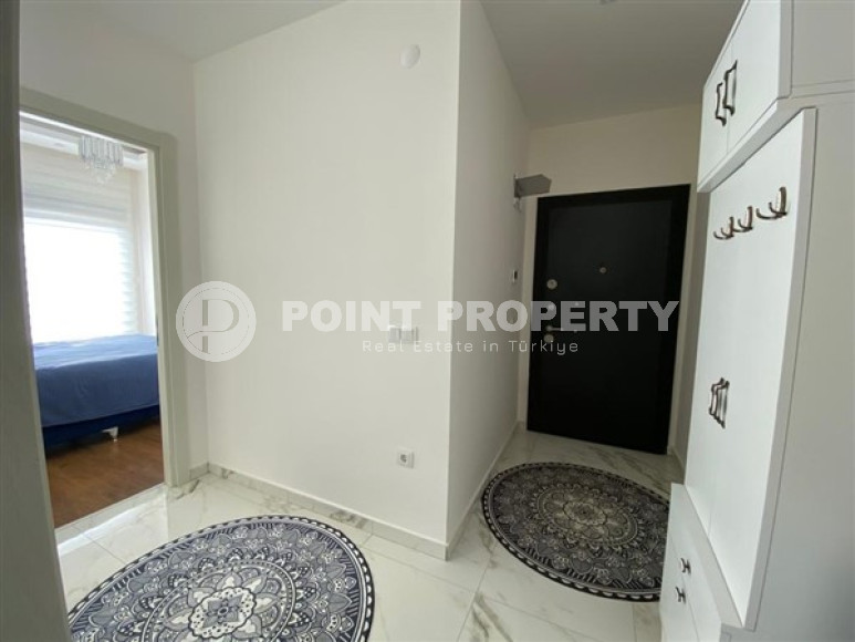 Меблированная двухкомнатная квартира 1+1, в новой резиденции в 250м от моря в районе Кестель, Алания-id-1662-фото-12