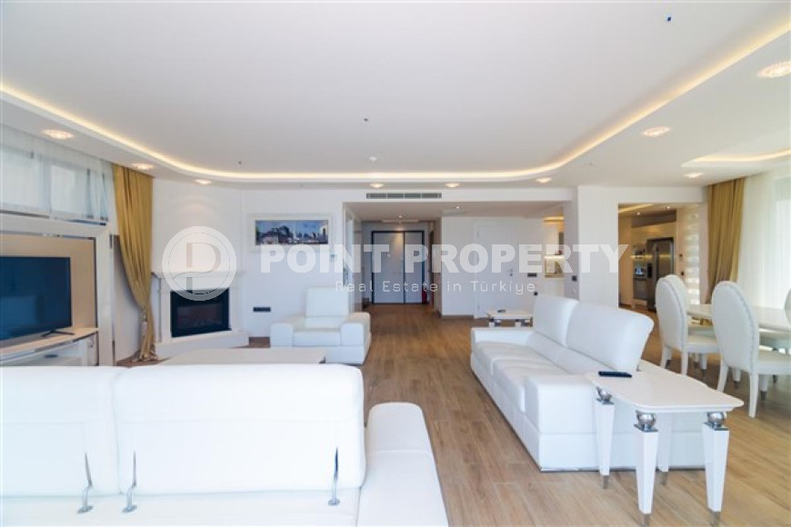 Элитная недвижимость в Алании: шикарная трехэтажная вилла 5+1, 520м², в уникальной резиденции в Конаклы.-id-1663-фото-14