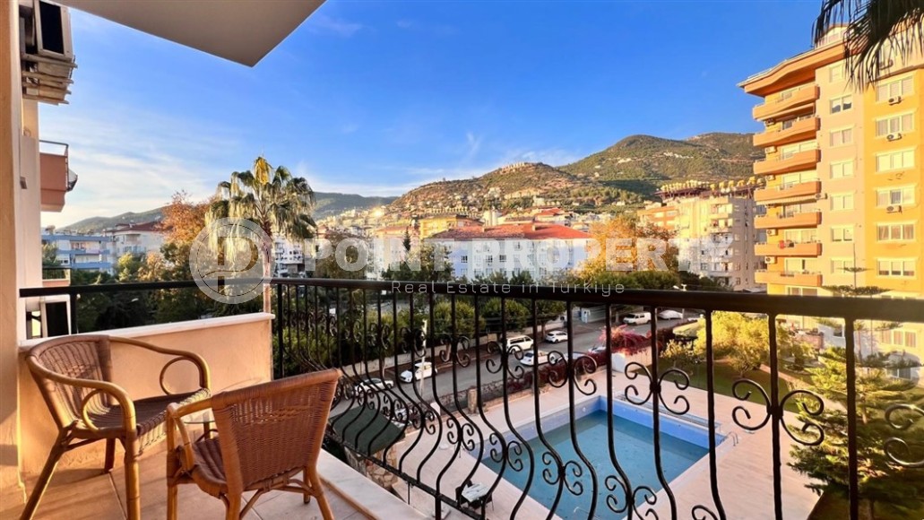 Квартира 2+1 в центральной части Алании с открытым видам на город и горы-id-8456-photo-14