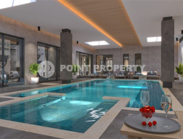 Квартира 1+1, 63м², в комплексе с обширной инфраструктурой на окончательном этапе строительства, в Каргыджаке, Алания-id-1664-фото-3