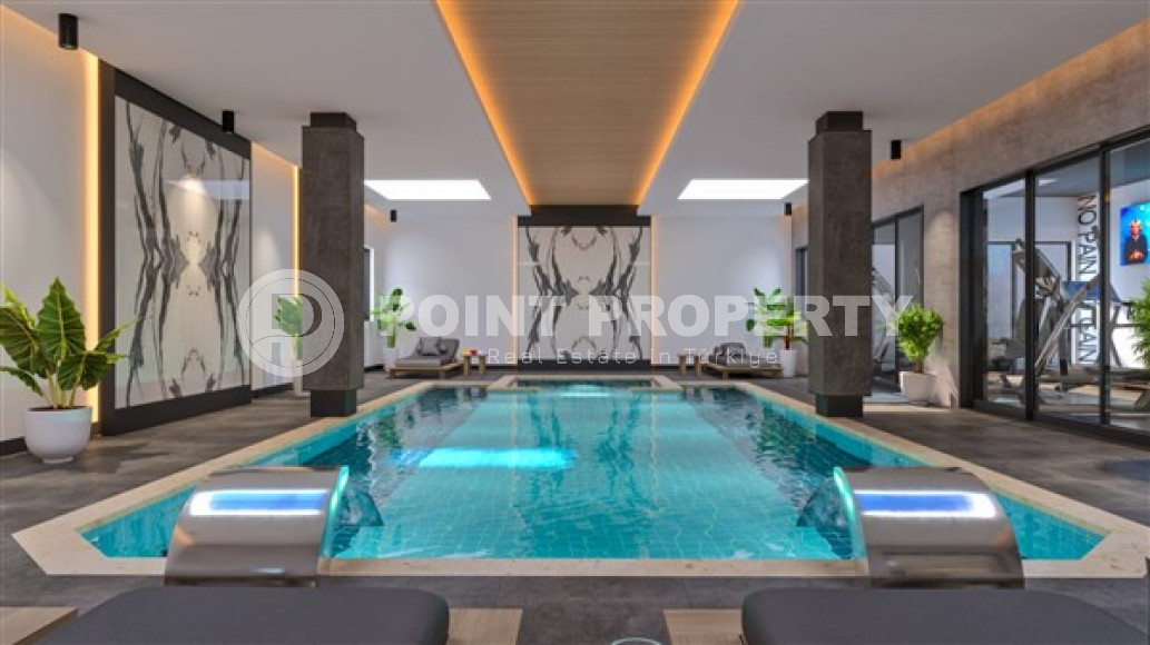 Квартира 1+1, 63м², в комплексе с обширной инфраструктурой на окончательном этапе строительства, в Каргыджаке, Алания-id-1664-фото-5